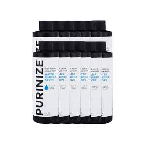 PURINIZE® WATER PURIFIER DROPS 8 OZ. - CASE (12 BOTTLES) - WHOLESALE