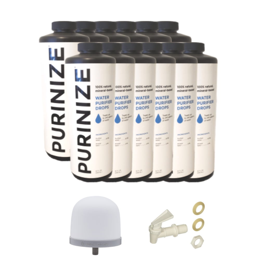 PURINIZE® 2400-GALLON DIY WATER TREATMENT + FILTER PACK