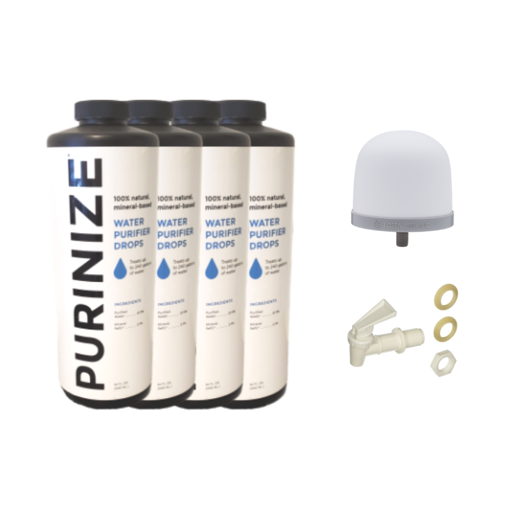 PURINIZE® 800-GALLON DIY WATER TREATMENT + FILTER PACK